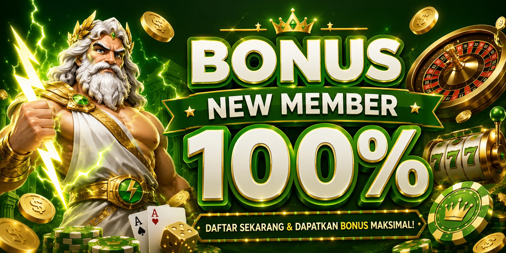 BONUS NEW MEMBER 100%