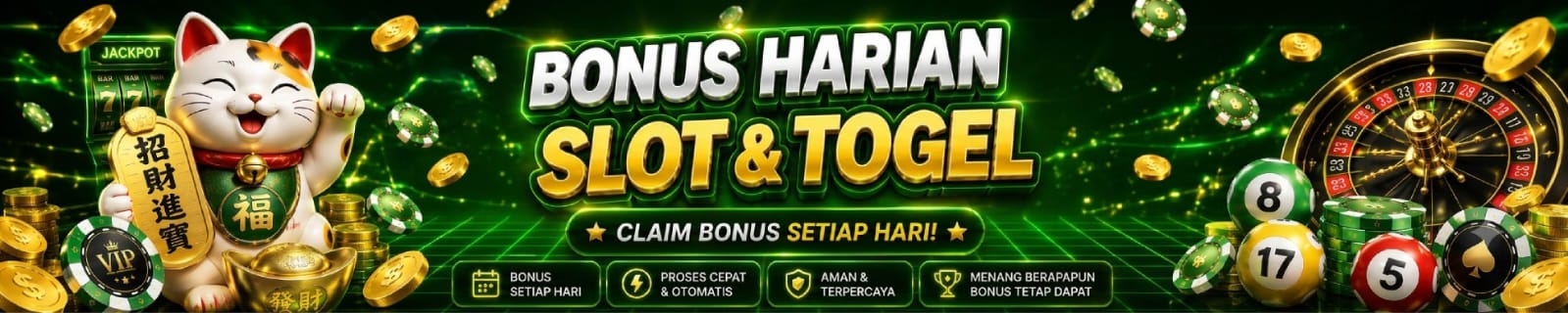 Bonus Harian Slot & Togel 